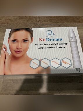 Pure NuDerma Microcurrent Facial Device Kit - White with Rose Gold Accents